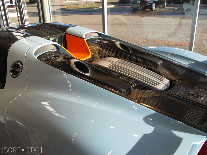 Illustration for article titled Ultra Rare Gulf Livery 918 Spyder w/ Weissach